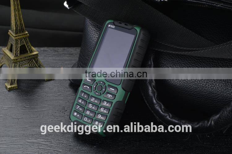 XP3500 Green Quad Band Unlocked Phone FM / MP3 / Dual SIM / Flashlight / Power Bank