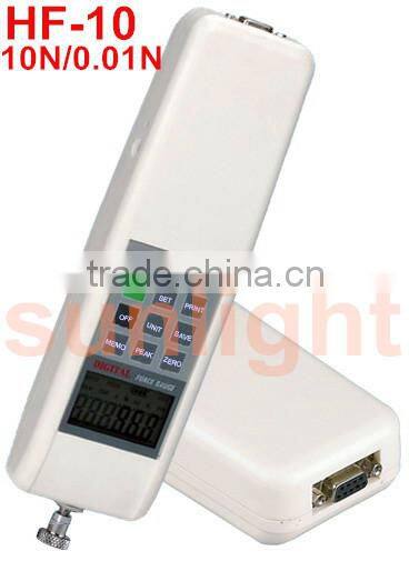 Digital Force Meter Push and Pull Force Gauge N/KG/LB RS232 Built-in Sensor HF-10