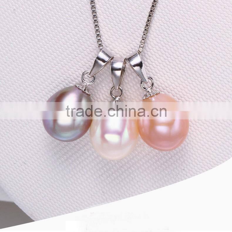 wholesale freshwater pearl jewelry tear drop shape pendant supplies china