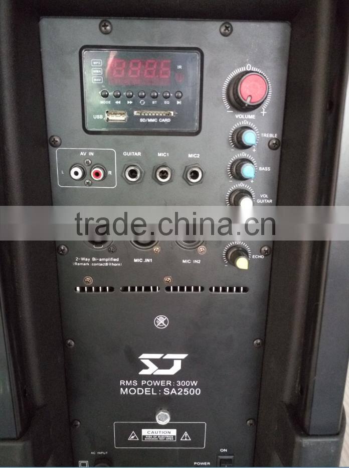 12 inch dotun active hottest trolley super bass pa speaker system with usb and fm radio