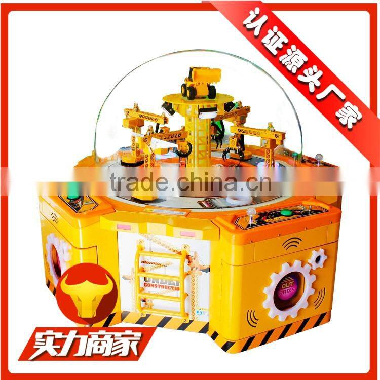 New arrival coin pusher toy gift crane machine candy vending game machine for amusement park
