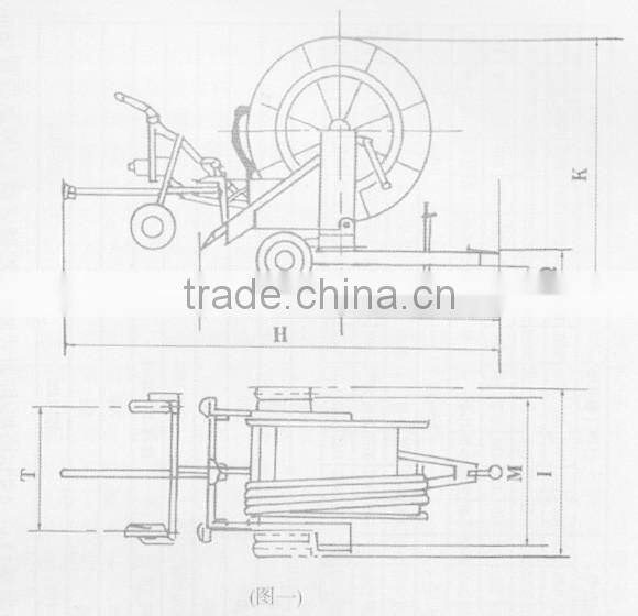 Hose Reel Irrigation Machine JP75-300