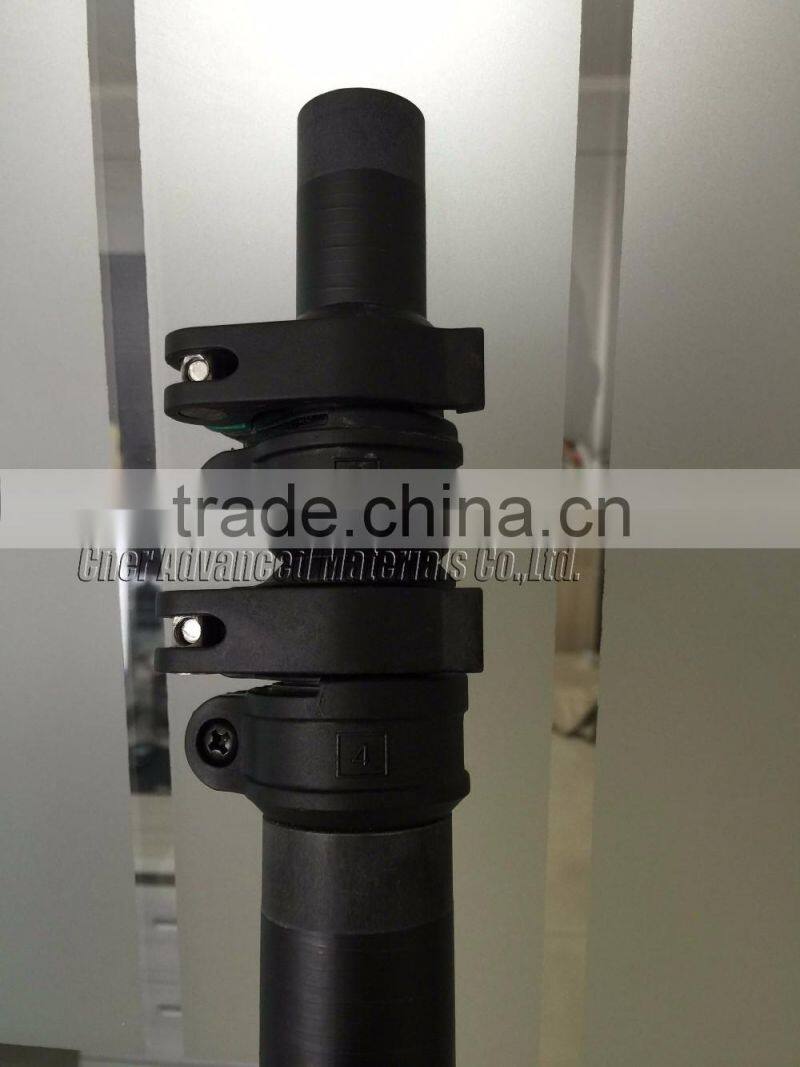 45ft,55ft,60ft,65ft,85ft High Strength Carbon Fiber Telescopic Pole With Patent Clamp