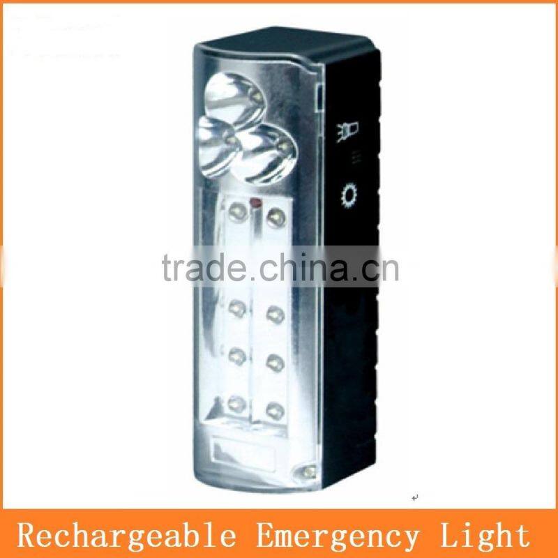 10 + 3 LED torch light with rechargeable battery