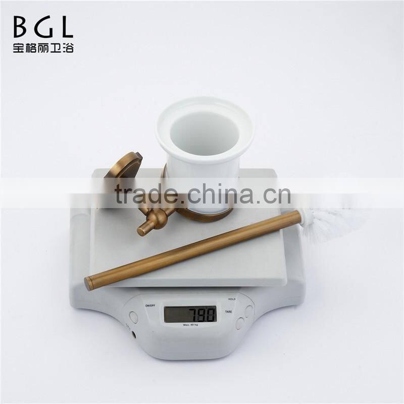 export products bath accessories set ceramic zinc alloy toilet brush holder