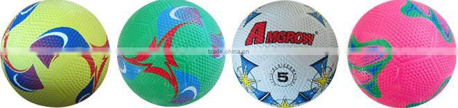 logo could be printed full color printing rubber soccer ball