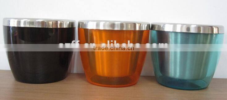 750ml plastic stainless steel wine cooler ice bucket