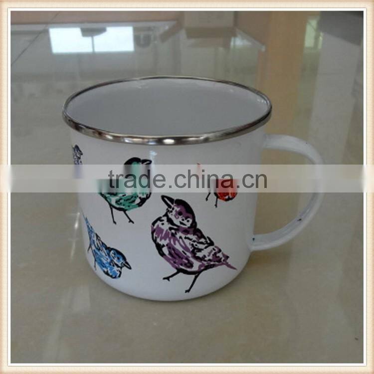 Stocked,Eco-Friendly Feature enamel metal cup custom private label mountain enamel coffee mugs