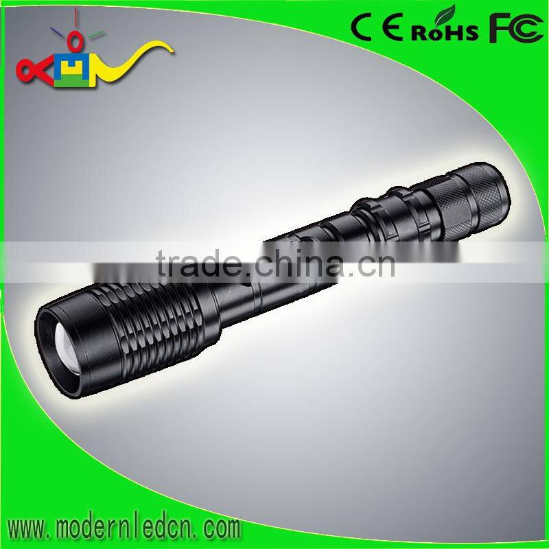 waterproof alluminum alloy led flat torch 2000lm