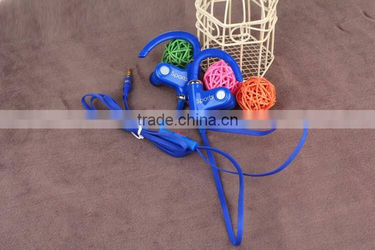 Ear-hook competitive good quality earphones Cable Wired headphone mobile WP headsets with mic