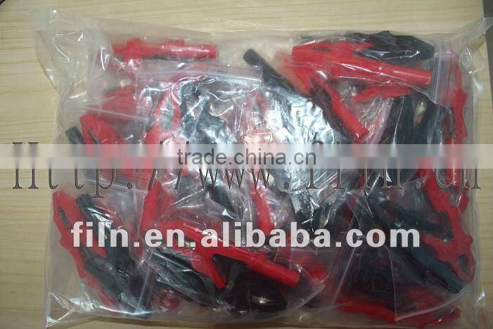 80mm nickel plting complete insulated crocodile clamp 40A