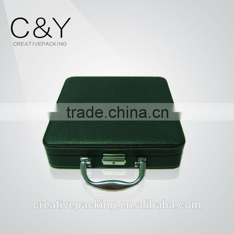 High end diamond shaped leather jewelry gift box for wholesale