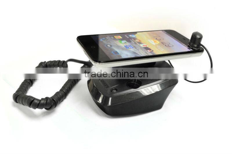 Mini standalone alarm display security stand support phone charging dual sensor security stand