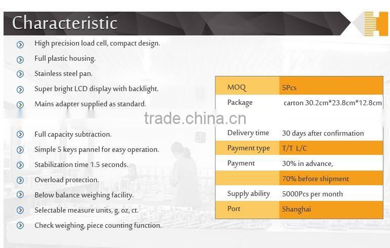 digital kitchen scale 0.1g load cell electronic scale 4kg