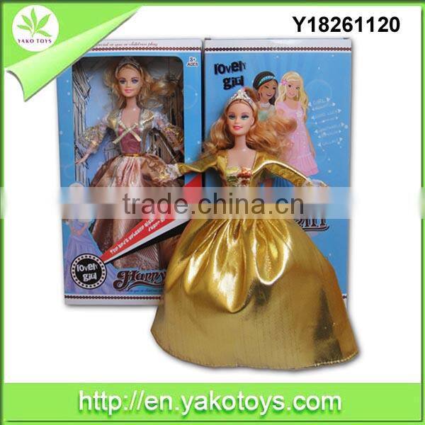 2014 new design 11.5inch silicone doll toy fashion doll