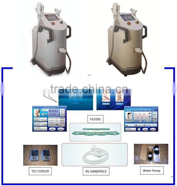 Professional Cosmetic Elight Skin Rejuvenation plus 808nm Diode Laser beauty equipment