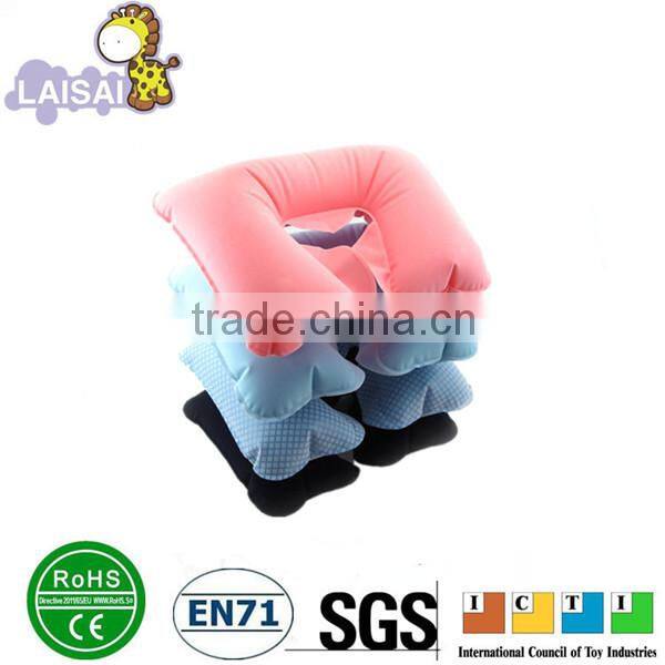 home pillow sleep pillow travel flocking neck pillow inflatable