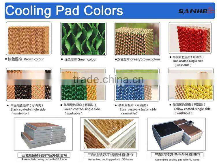 Sanhe poultry cooling system chicken house green house cooling pad system