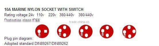 Marine Nylon Socket with Switch