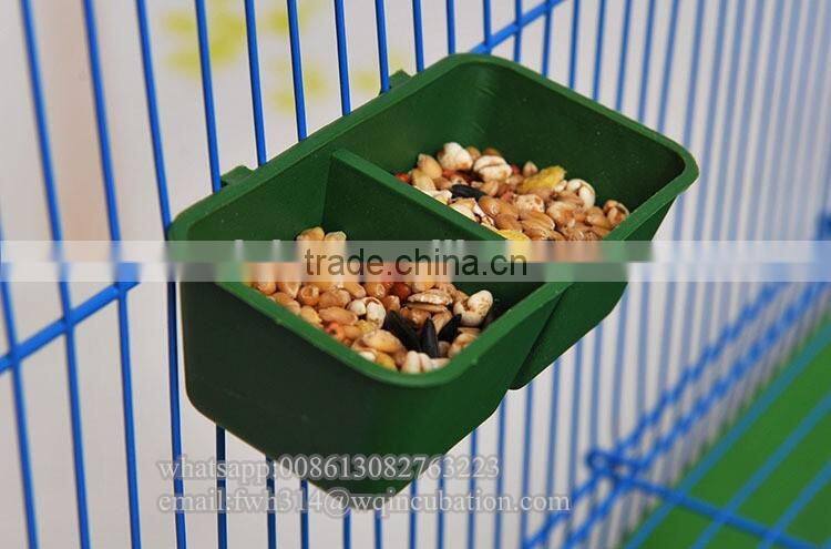 Plastic Bird Feeders Fruit Food Fork Install Cage Accessories