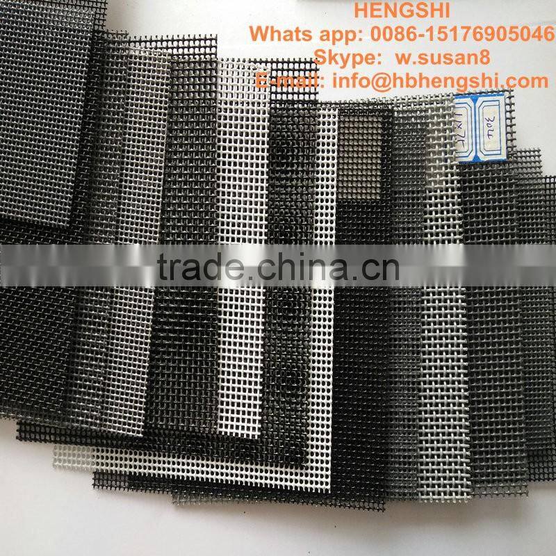 Black Coated Ss Security Screen Mesh Anti Theft Mesh