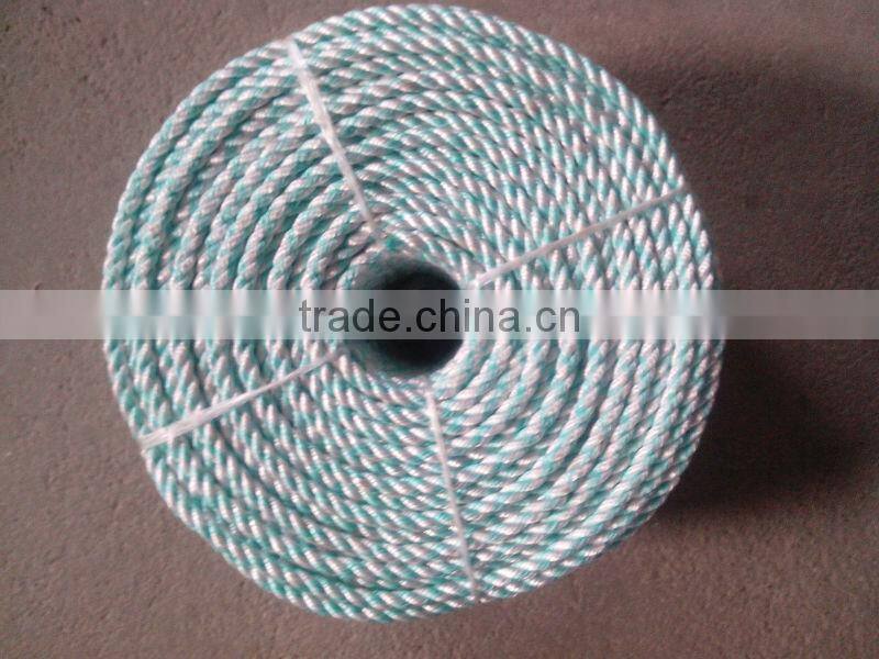 polyester cord/polyester 3 strands twist rope
