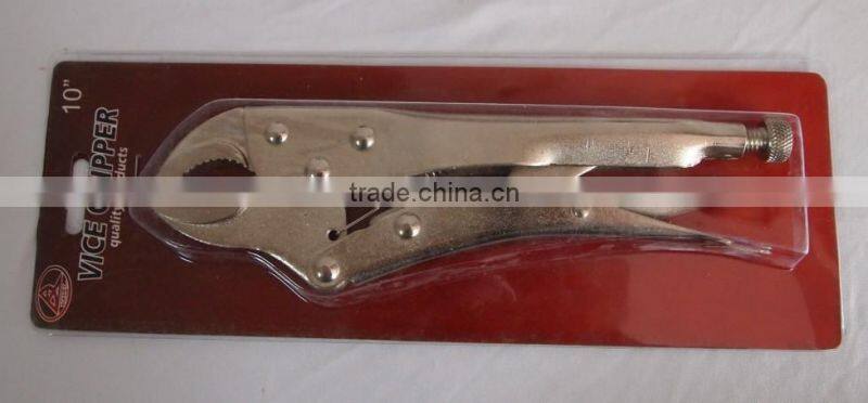 hot selling heavy duty pipe wrench with dipped handle 10" plier tool