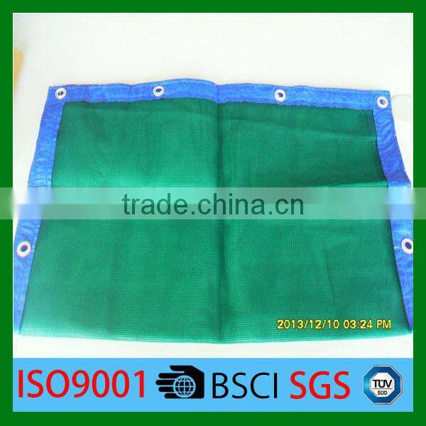 Made by factory in China with printed logo flame retardant scaffolding net