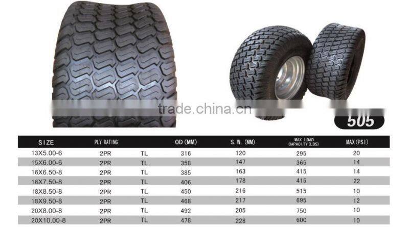 20x8.00-8 lawn tractor wheel lawn mower wheel ATV golf cart lawn garden agriculture horticultural tire wheel