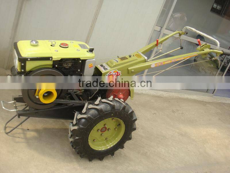 New design farm machinery fertilizer and Planting corn seeder machine used two wheel diesel engine mini walking tractor