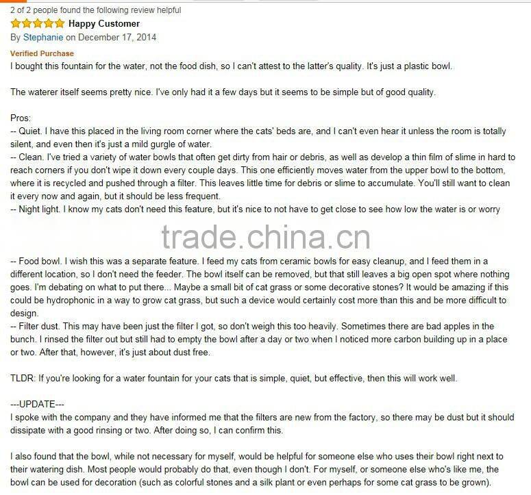 2015 indoor drinking water fountain for pets