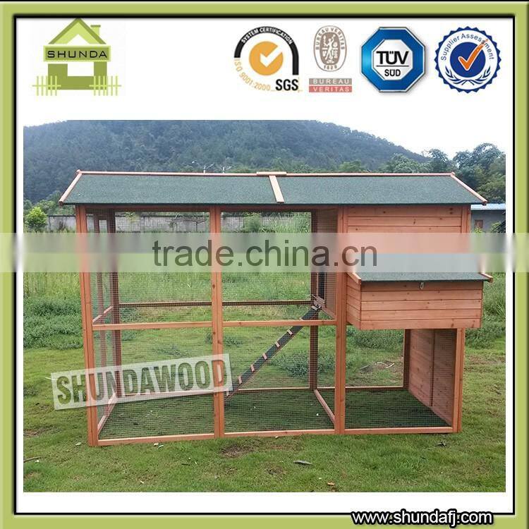SDC008 wooden hen netting plastic design industrial chicken coop
