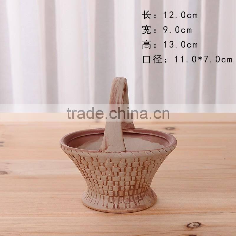 Ceramics Flower Pot for Home Office Desk Garden Decoration