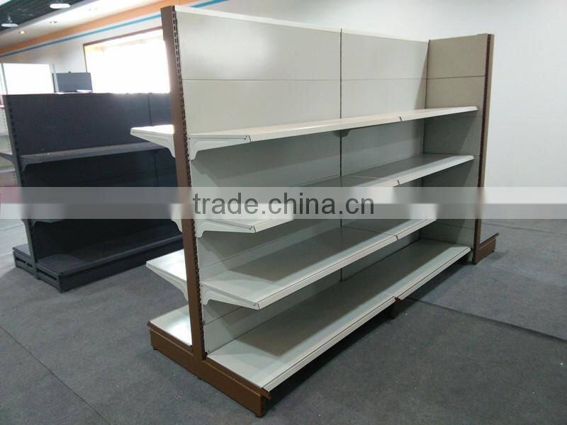 wall rack type supermarket steel display gondola shelf