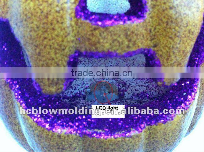 OEM blow molding halloween pumpkin plastic PE Rubber Halloween Pumpkins