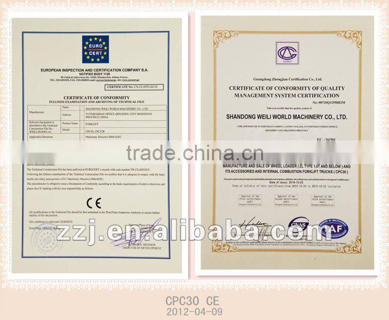 forklift price with ce CPC30