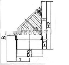 UPVC rain water outlet DIN
