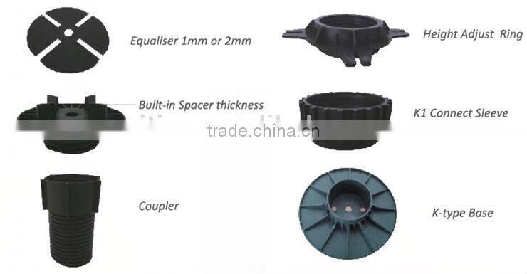 access flooring accessories plastic support for carrying capacity