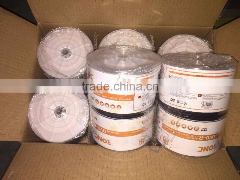 Single Layer Style 16X DVD Recording Speed Blank DVD-R Discs