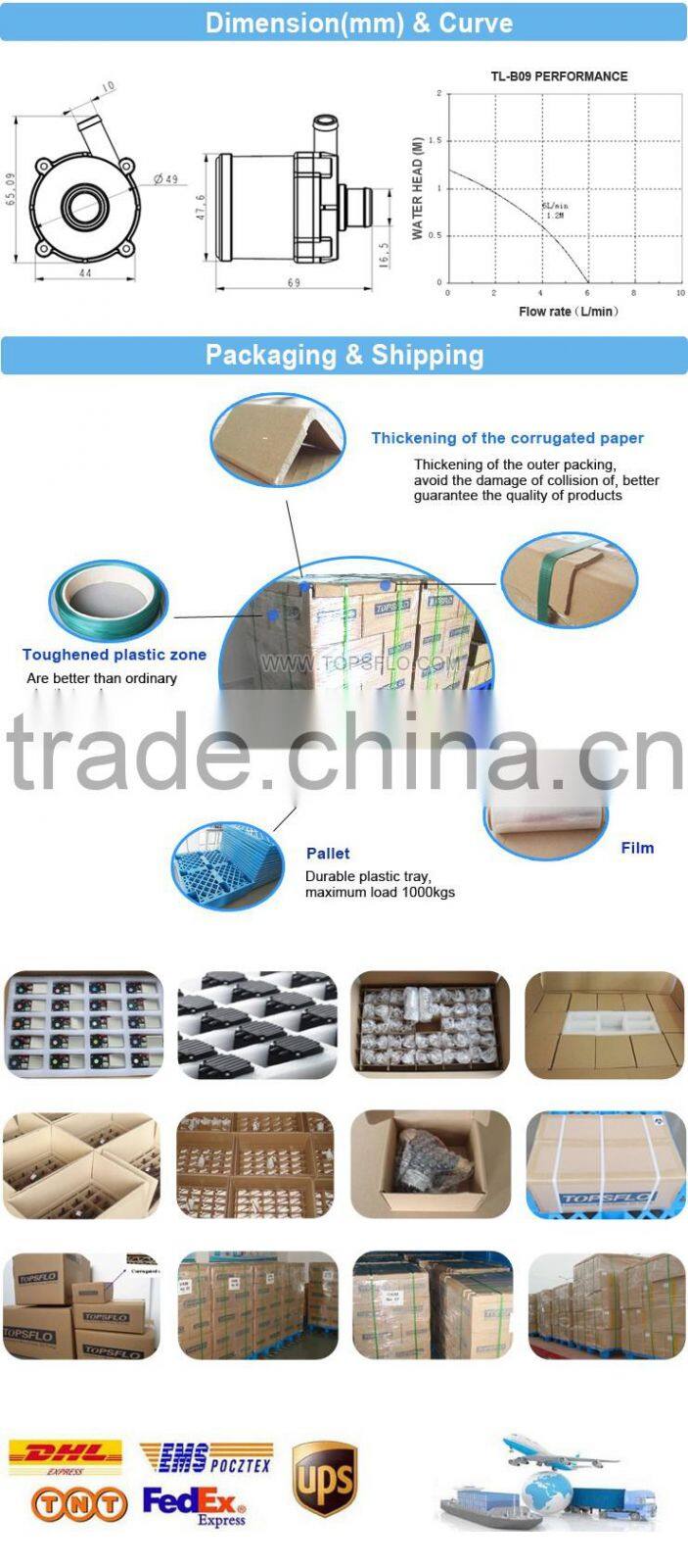 brushless silent environmental cool and warm water mattress pump