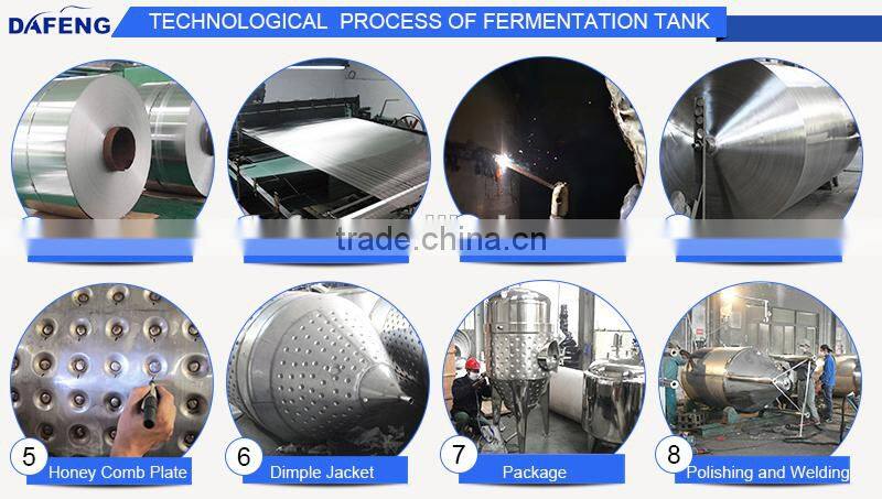 15bbl stainless steel double jacketed beer fermenter