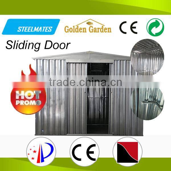 Weatherproof safely design folding metal storage shed