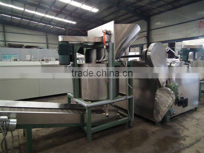 Frying machinery by stain steel snack food production line