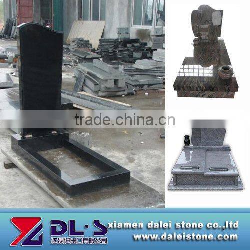 Black granite Tombstone