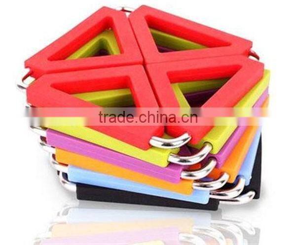 silicone stainless steel placemat trivet table mat heat resistant for bowl plate cup