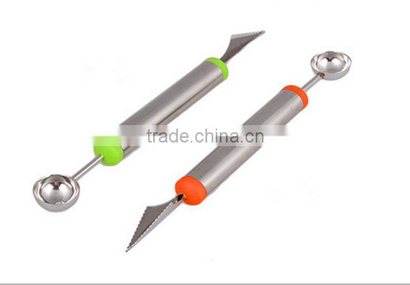 Factory Wholesale Stainless Steel Fruit Vegetable Ballers Carving Knife Melon Scoop