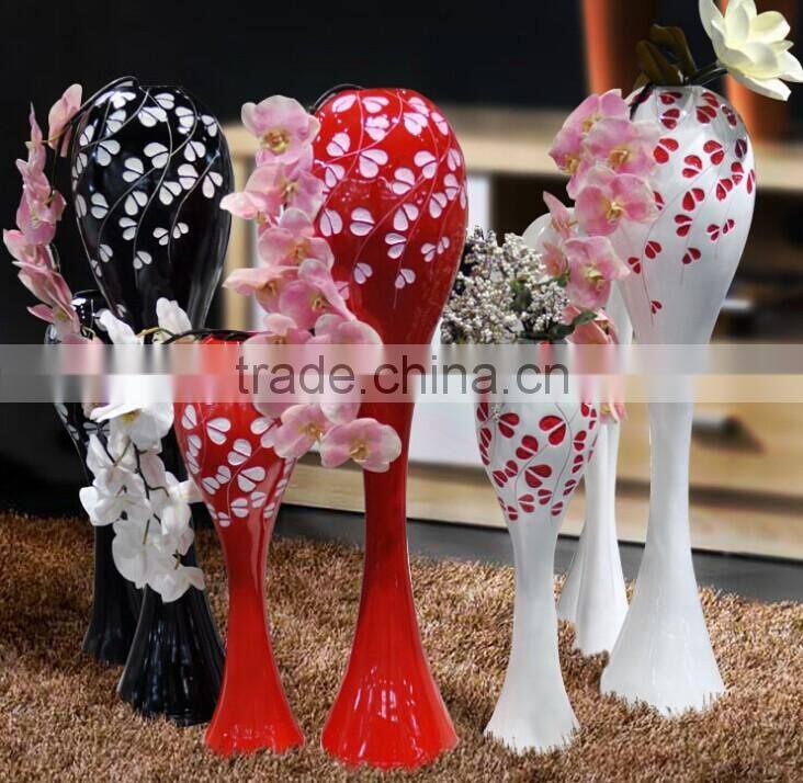 Resin antique modern landing decorative vases for wedding