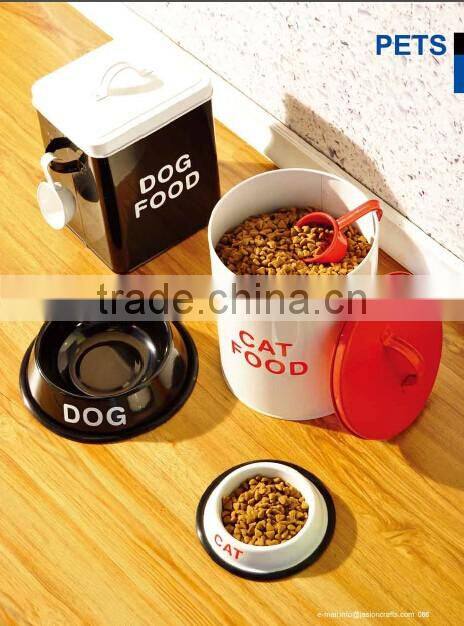 Food Feeder Dish Serving Bowl Water Container Rubber Base Cat Dog Pet Bowl