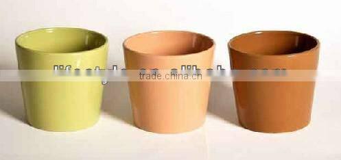 Flat-bottomed Ceramic Flower Pot