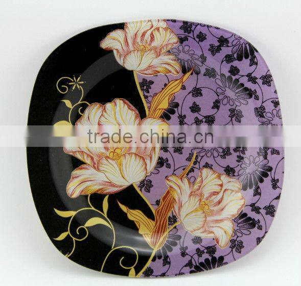 perfect glass dinner set glass tray decoration firing